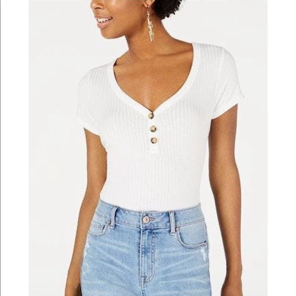 Ultra flirt rib-knit body suit